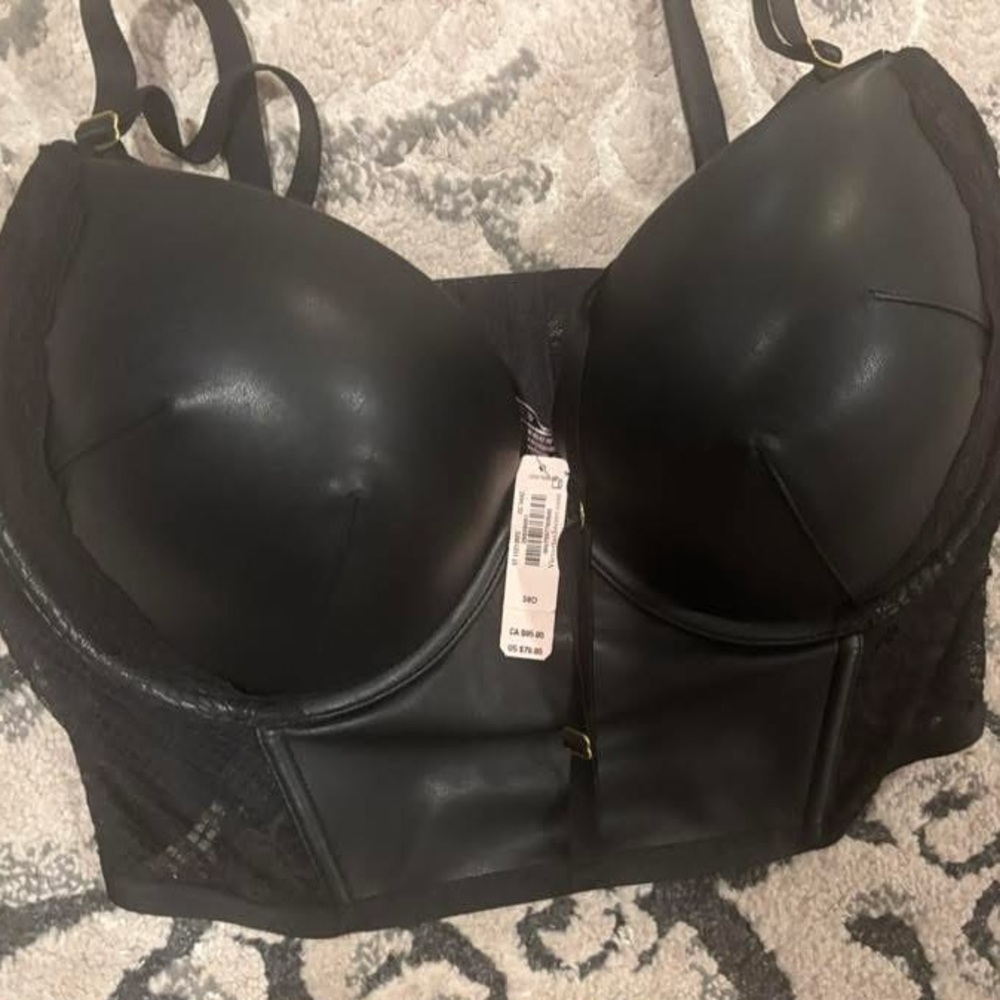 Victoria Secret 38D very sexy push up corset bustier bra new with tags
